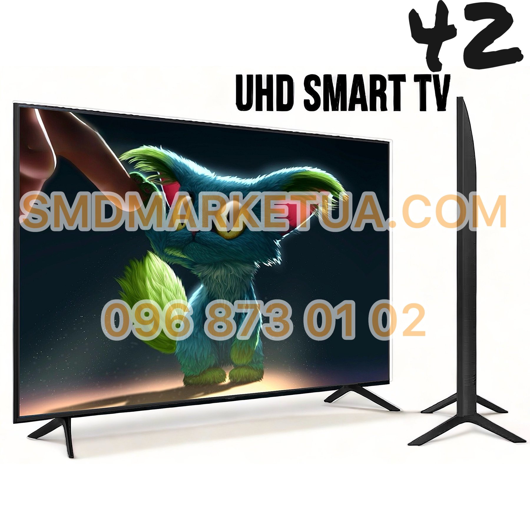 4K смарт телевизор SmartTV 42"107см UHDTV,LED IPTV