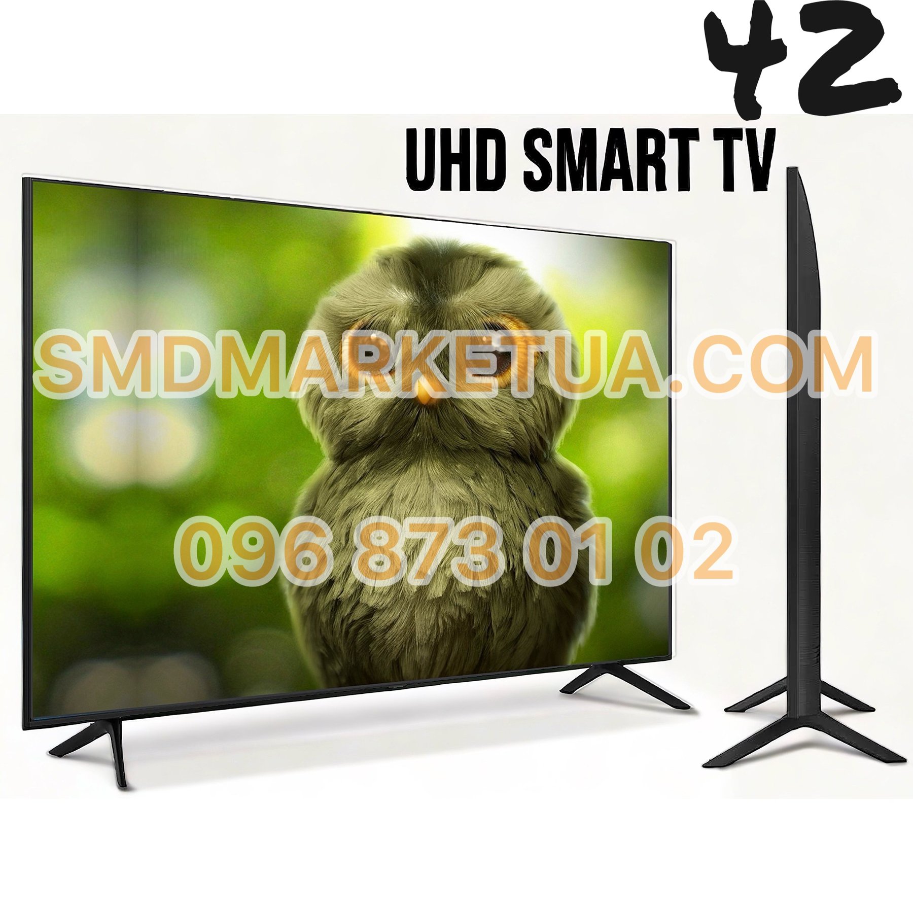 4K смарт телевізор SmartTV 42"107см UHDTV,LED IPTV, 2024