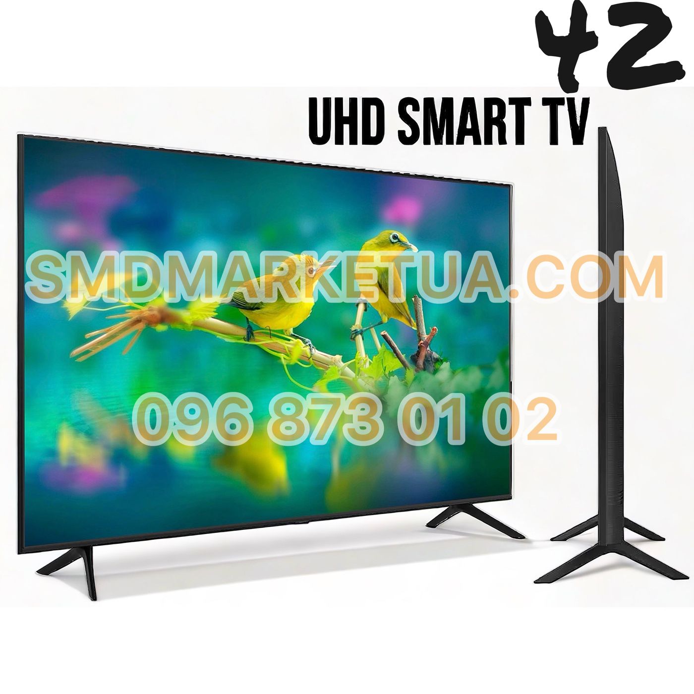 NEW смарт телевізор SmartTV 42"107см UHDTV,LED IPTV, 2024