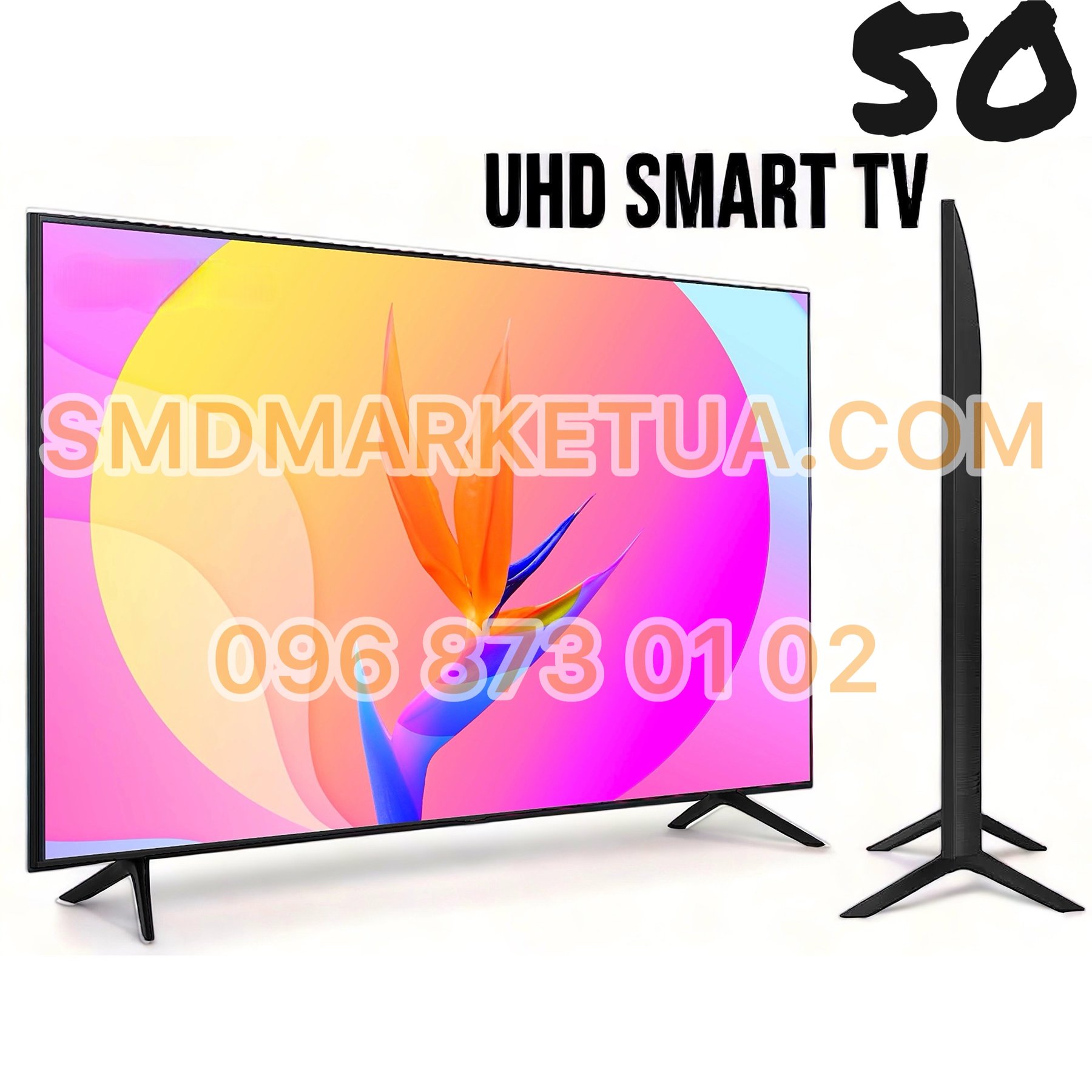 4K телевизор SmartTV 50" 127см UHD TV, LED IPTV