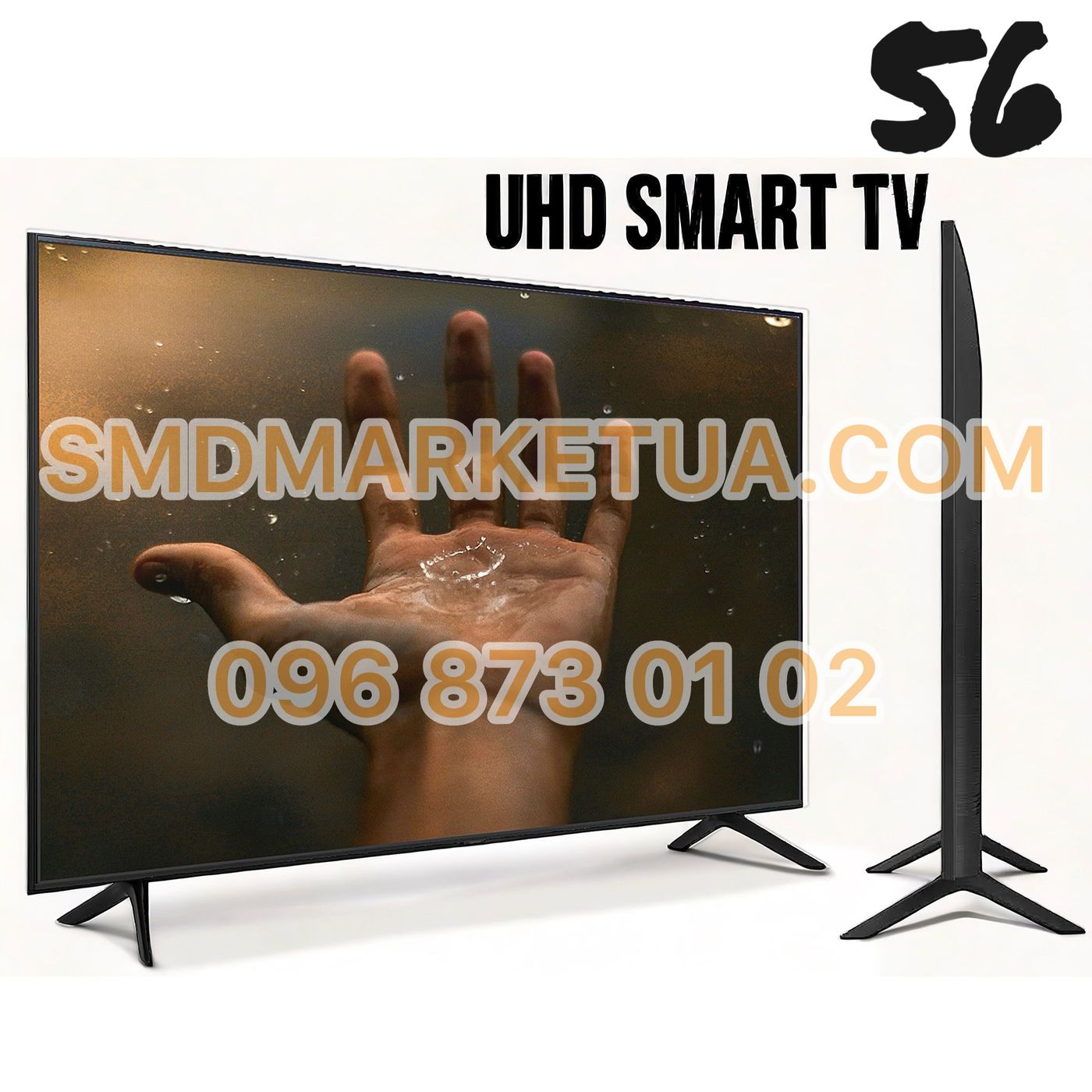 4K смарт телевізор SmartTV 56" 142см UHD TV,LED IPTV