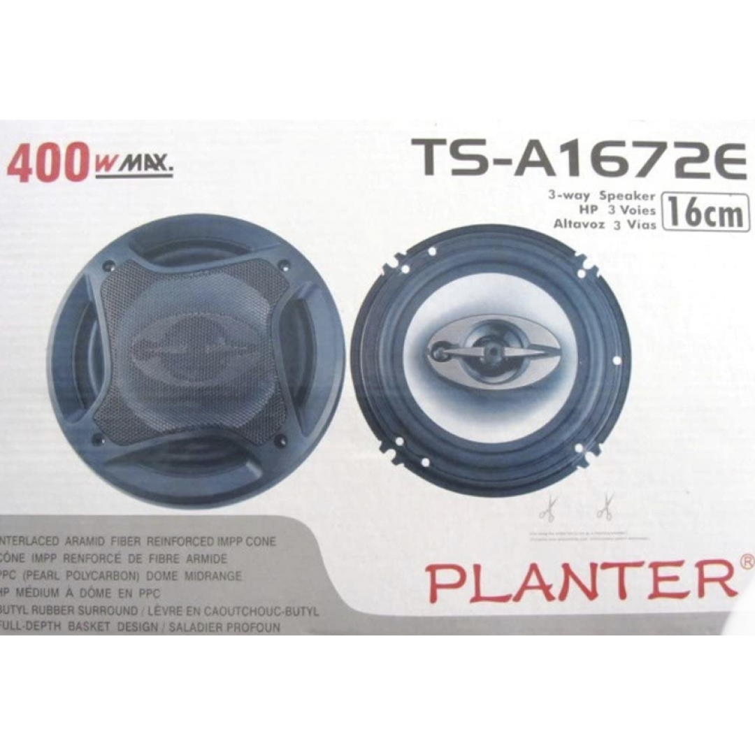 Автоакустика Planter TS-G1641 потужність 400 Вт 6.5" (16 см) двосторонній автомобільний коаксіальний динамік