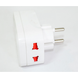 Мережевий розгалужувач трійник Travel Adaptor 823 c 2 USB 1500mA 7043