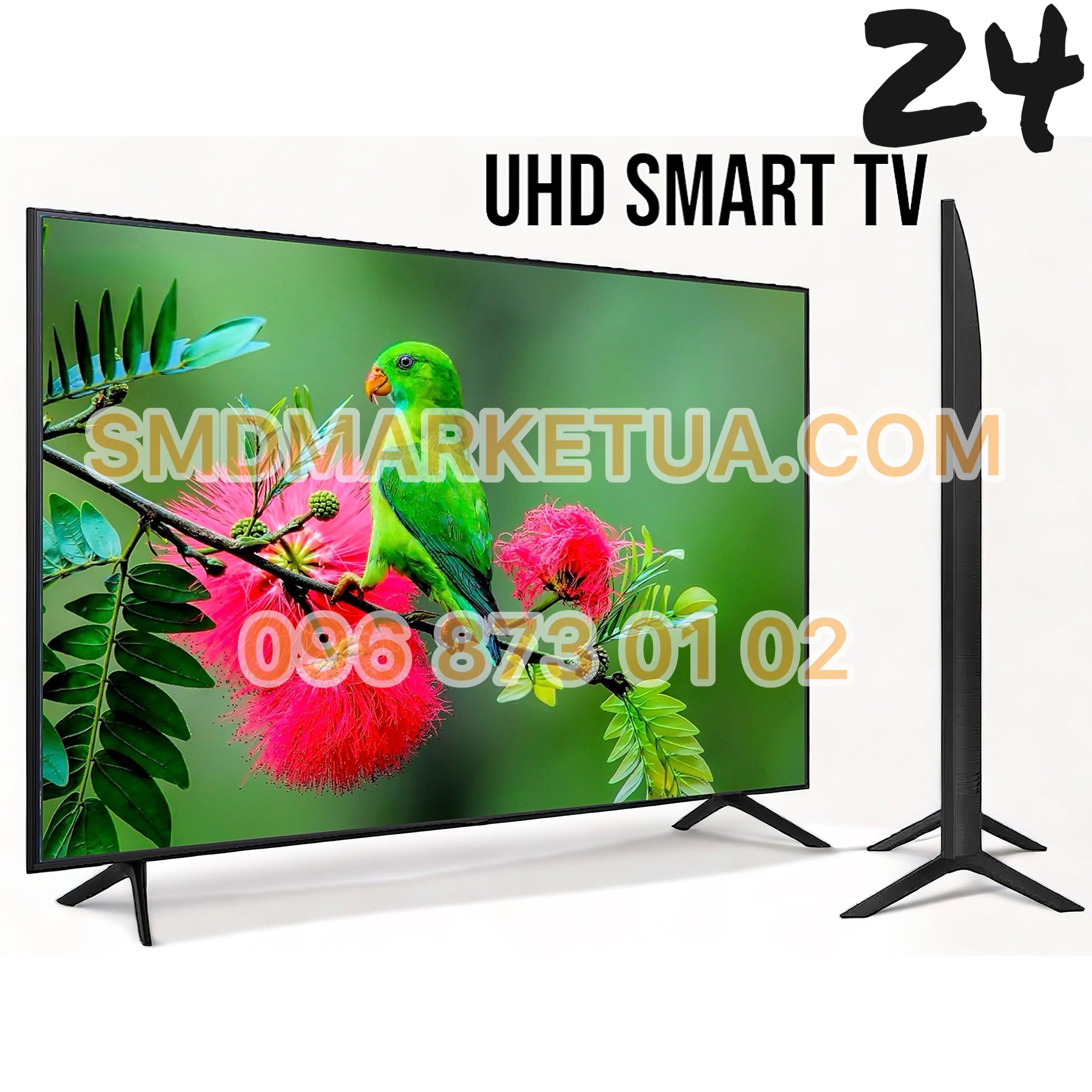 LED телевизор 24' 61см | USB; T2; FullHD|