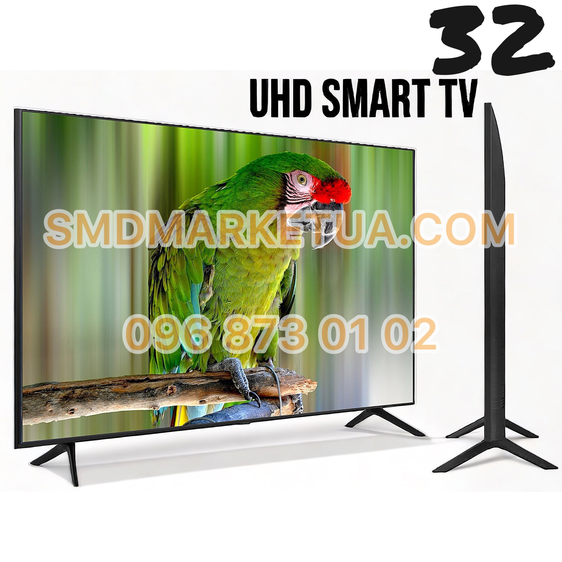 Смарт телевізор 32 дюйми SmartTV, 4K-UHD, Wi-Fi, T2