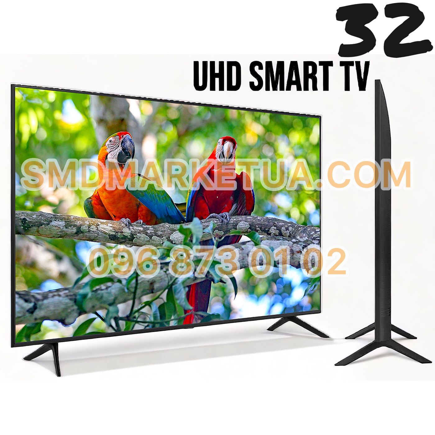 4K телевізор SmartTV 32' 82см |4K-UHD, Wi-Fi, T2|