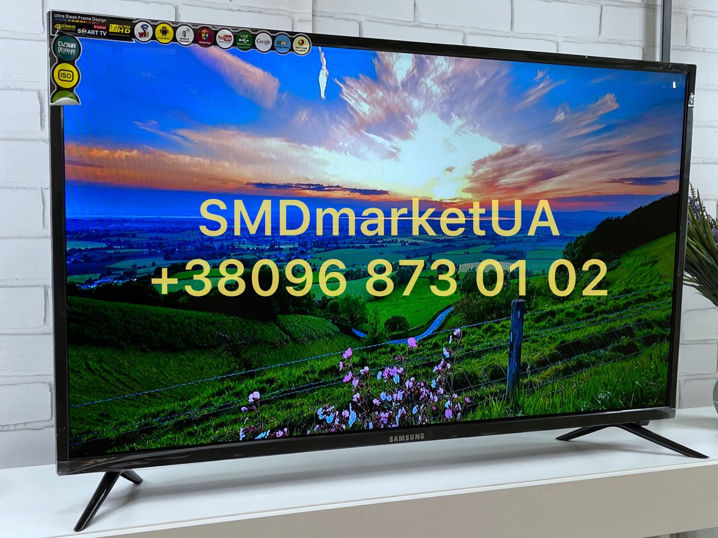 LED телевізор SmartTV 32 дюйми |4K-UHD, Wi-Fi, T2, Bluetooth|